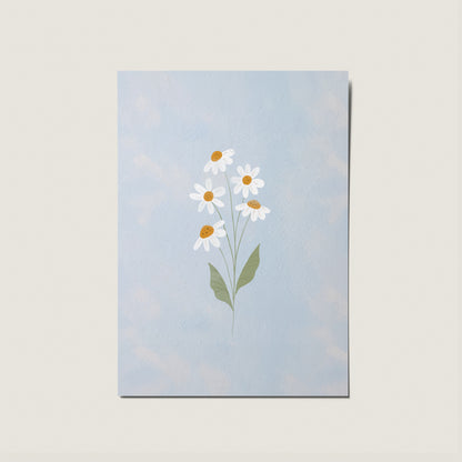 Daisy Floral Illustrated No Occasion Card