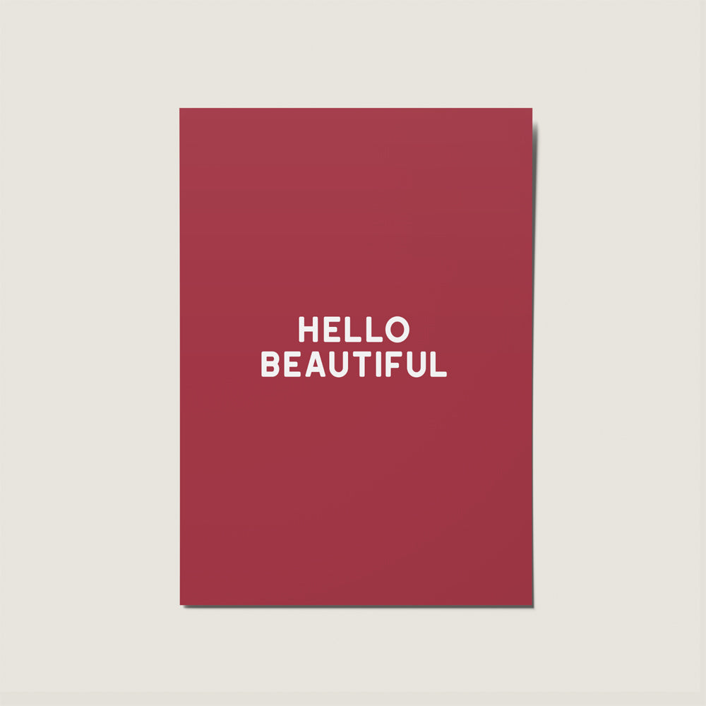 Hello Beautiful No Occasion Card