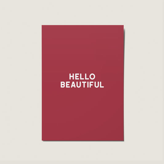 Hello Beautiful No Occasion Card