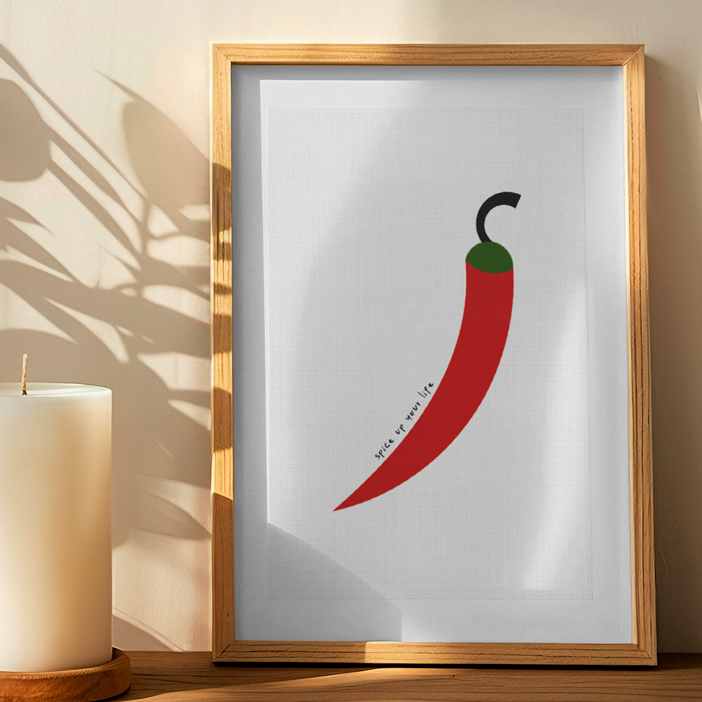 Spice Up Your Life Minimal Kitchen Print Artwork