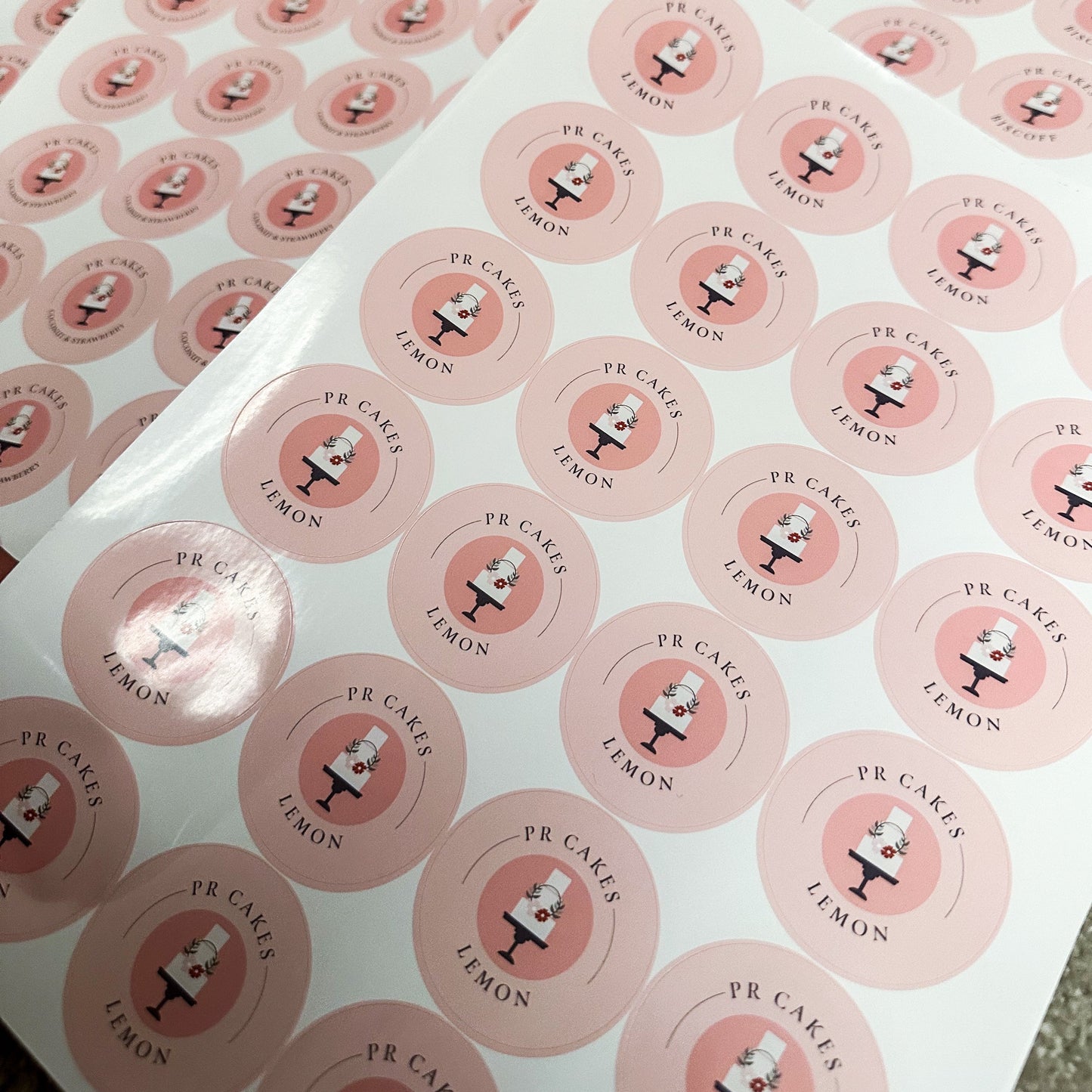 Round 45mm High Gloss Personalised Stickers