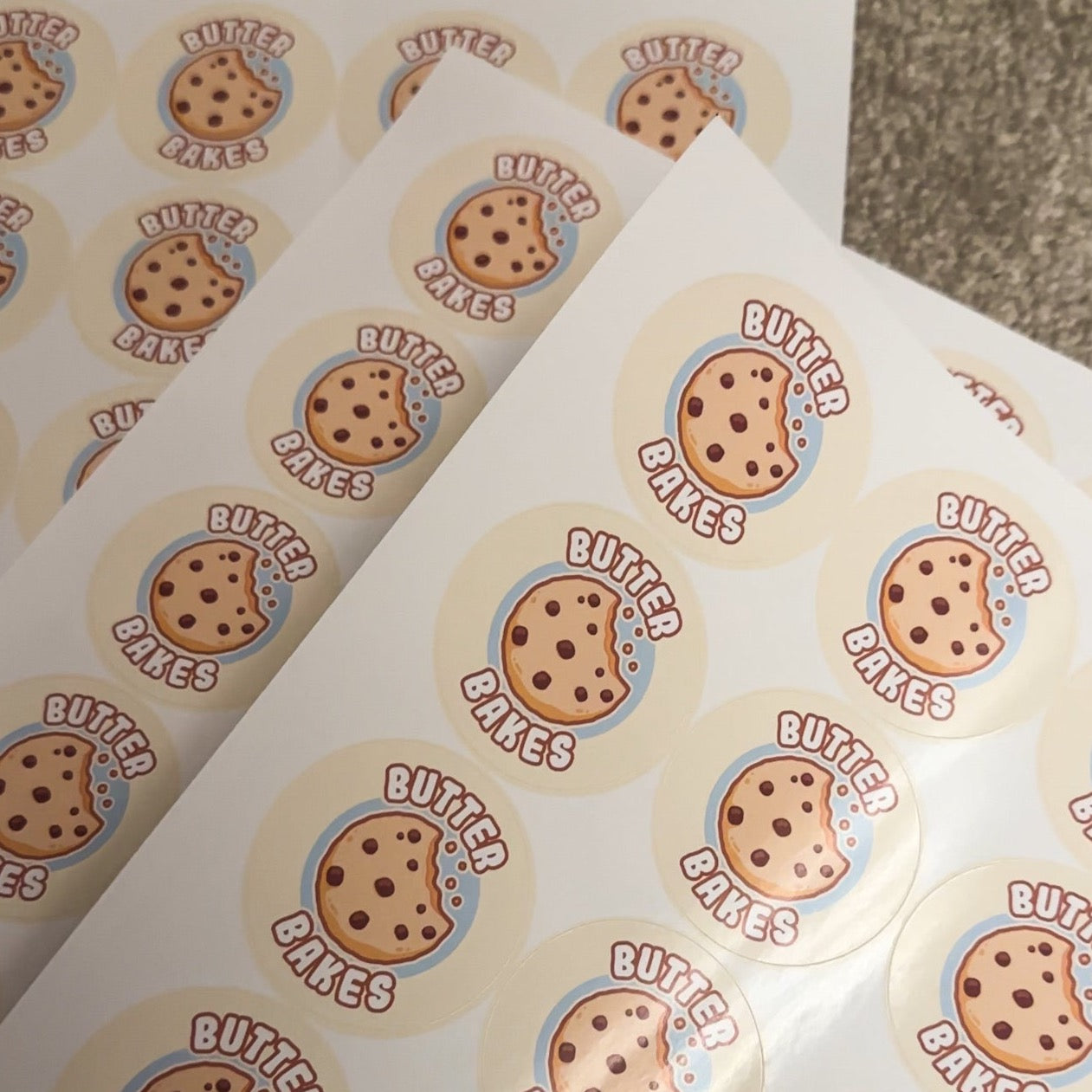 Round 45mm High Gloss Personalised Stickers