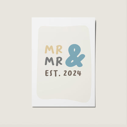 Mr & Mr, Mrs & Mrs, Mr & Mrs Gay Wedding Card