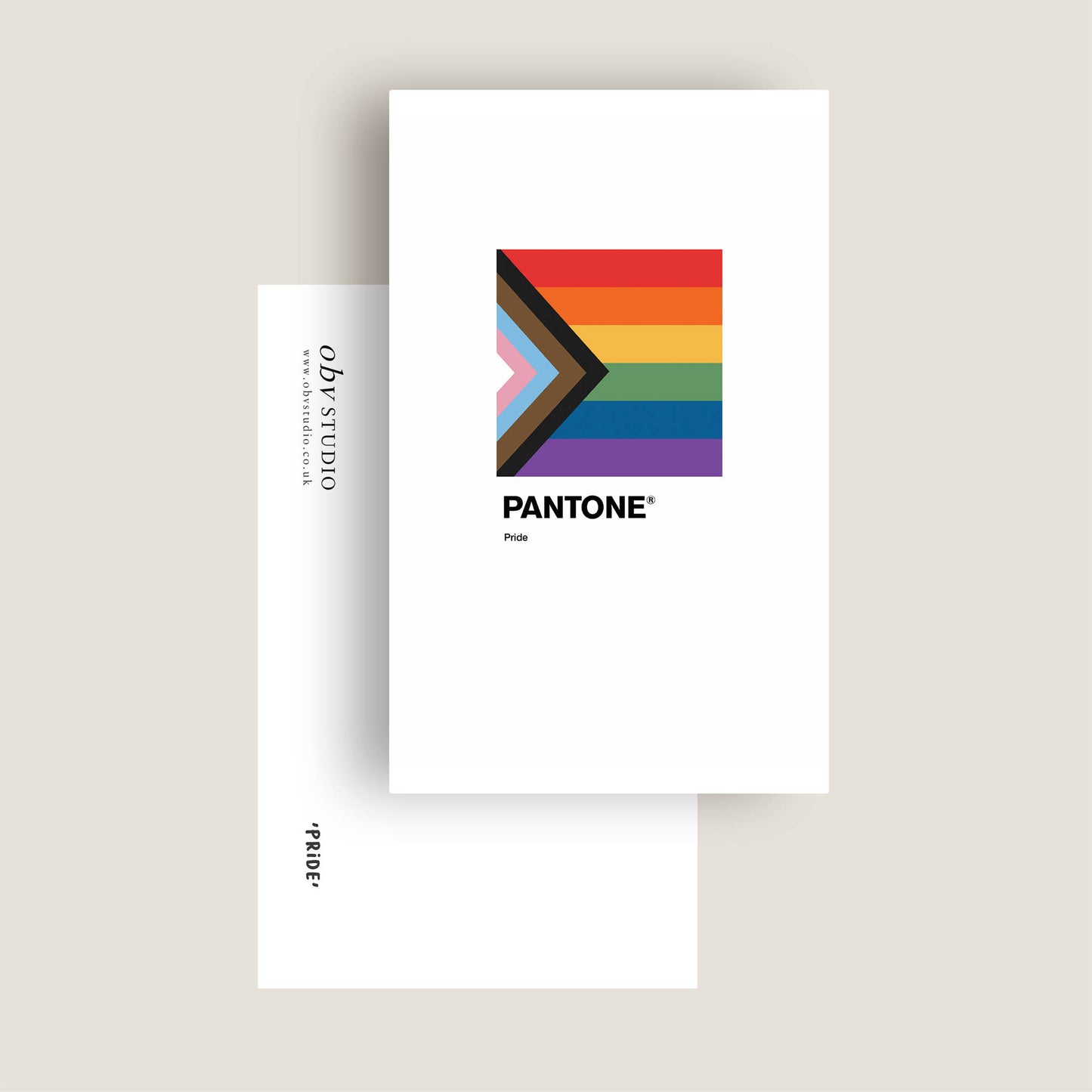 Pride Pantone Postcard - Pride Post Card - LGBT+ Pride Month - Gay, Lesbian Trans Postcard